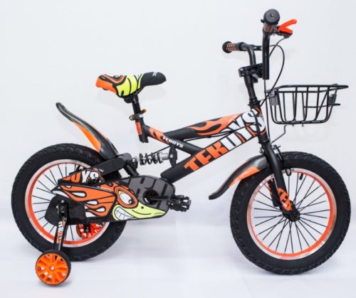 Bicicleta Copii TF BOYS 16''negru mat/porto 4-8 ani