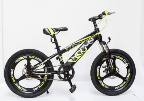 Bicicleta Copii SPACE BABY 20'' negru mat/verde +10 ani