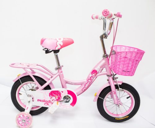 Bicicleta Copii MAILEDI 12''roz 2-4 ani